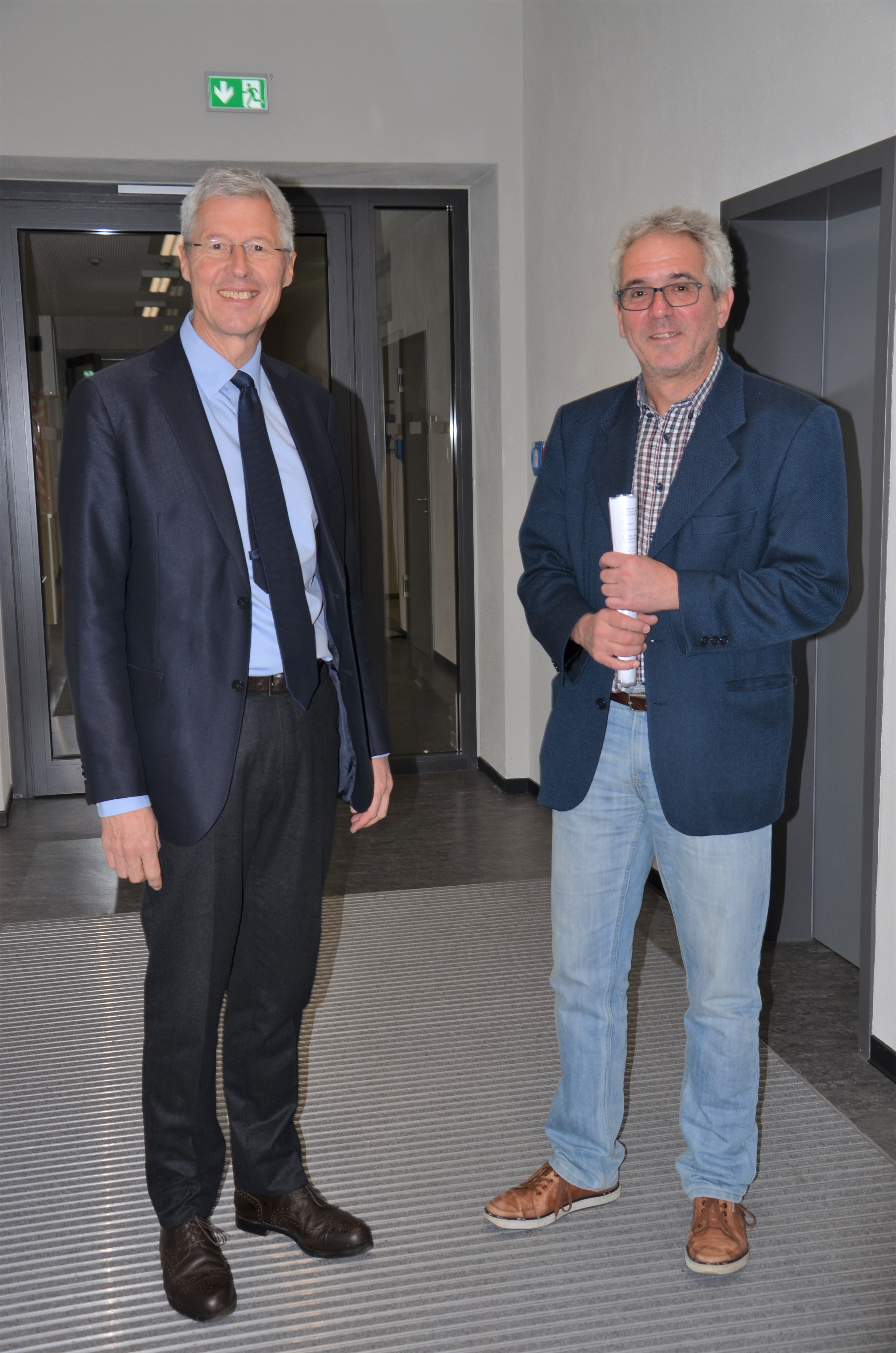 Dr. Stefan Scheffold und Dr. Uwe Beck (Institutsleiter St. Loreto Schwäbisch Gmünd)